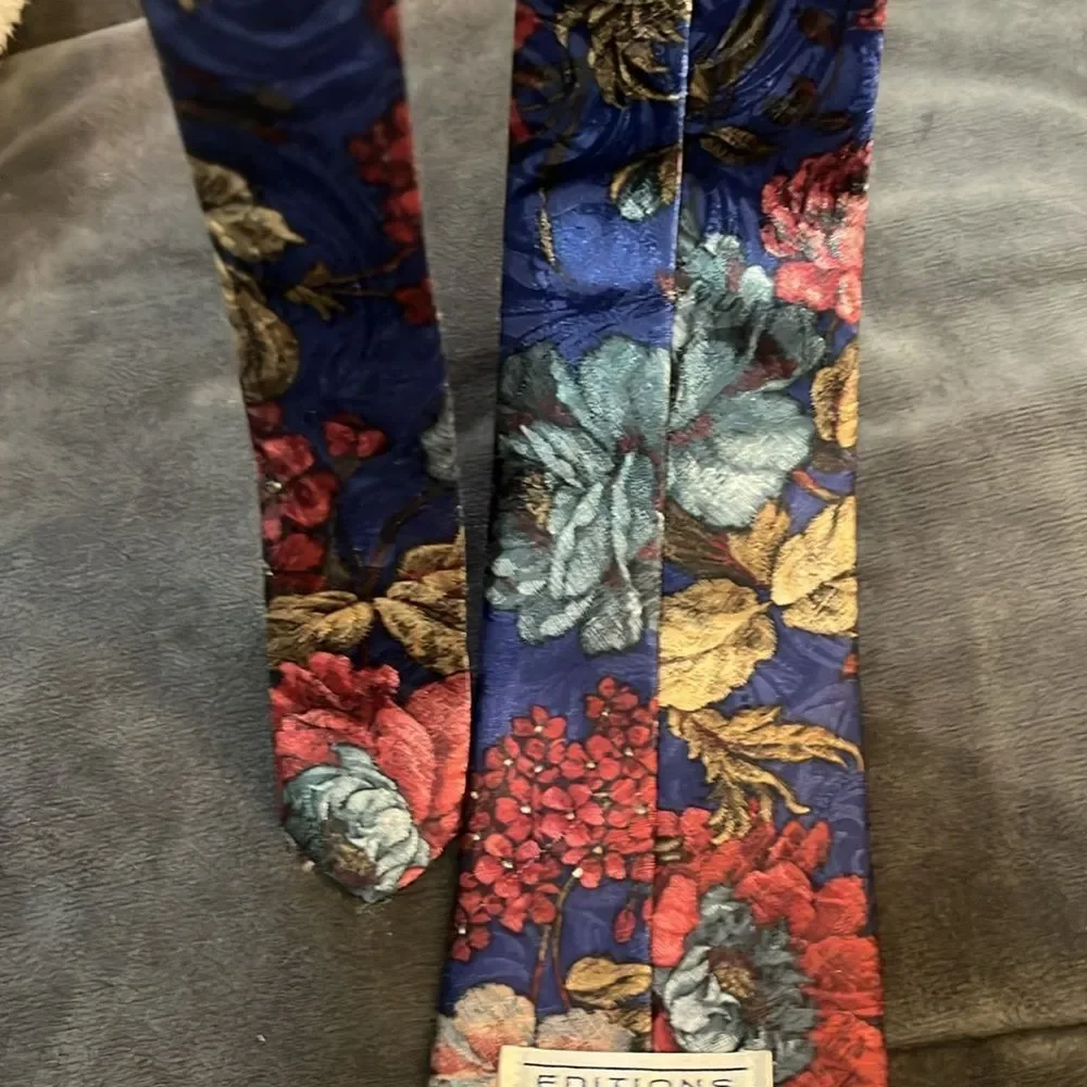 Editions by Van Heusen Floral Tie Formal Prom Special Occasion Wedding USA Men